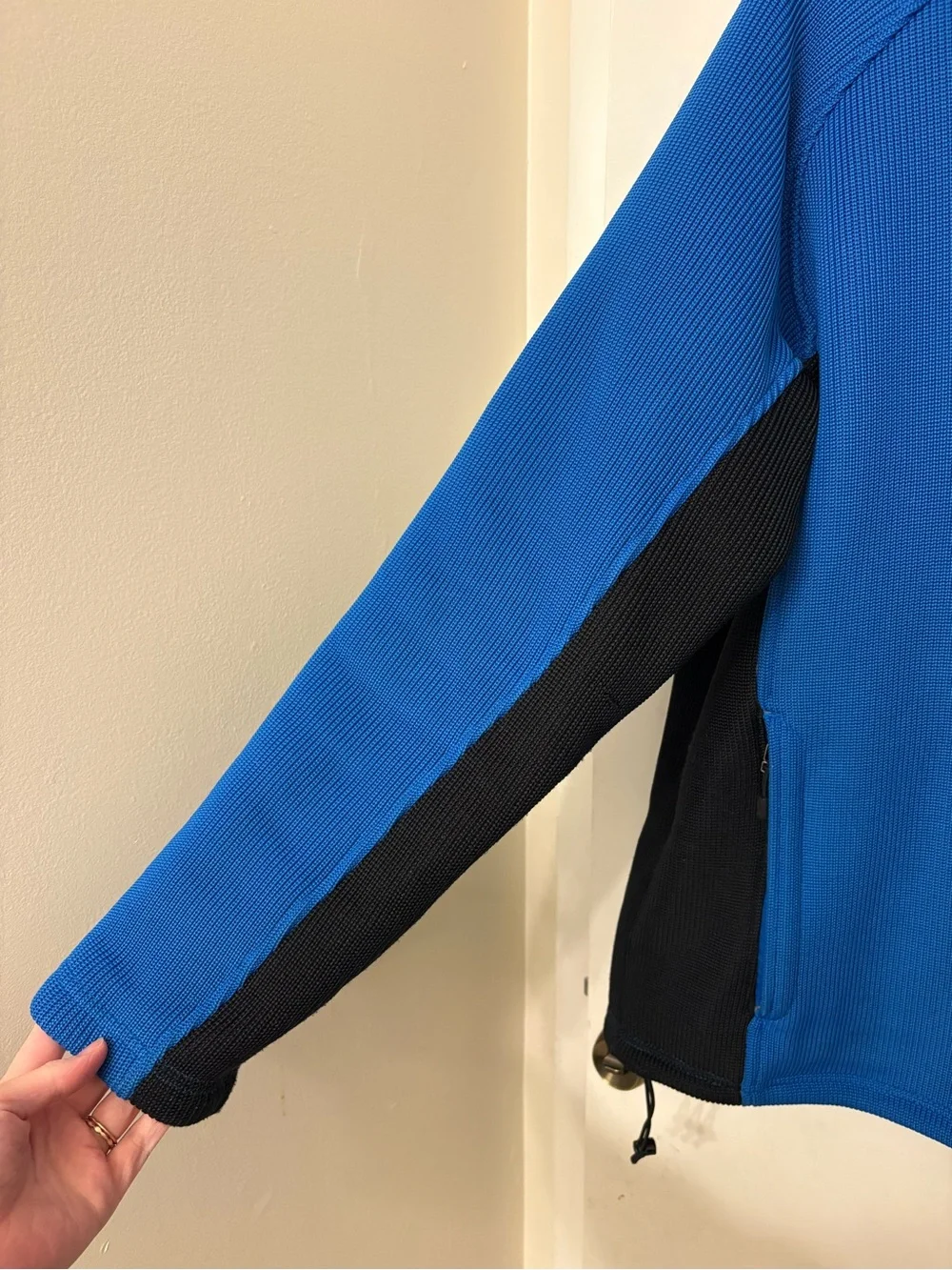 Spyder Men's Constant Full Zip Core Sweater Fleece Jacket Blue Black XL 11-3570